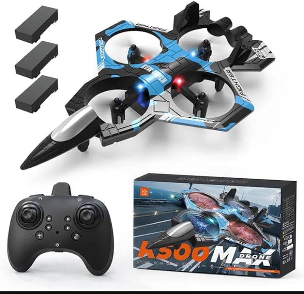 Rechargeable Fighter Jet Style Nano Drone for Kids – Easy-to-Fly RC Quadcopter with 360°