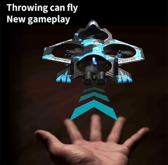 Rechargeable Fighter Jet Style Nano Drone for Kids – Easy-to-Fly RC Quadcopter with 360°